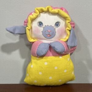 Jammie Pies Doll Playskool Pet RARE Vintage Plush Toy Lamb Rattle